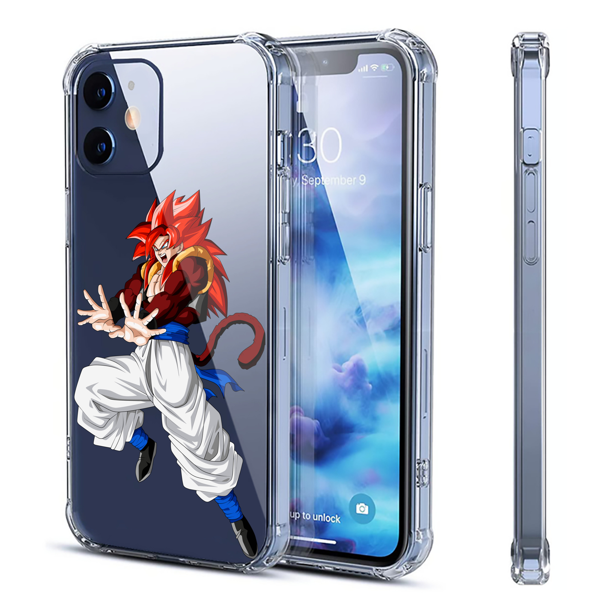 （画像用） ドラゴンボール 孫悟空（そん ごくう）Son Goku カカロット DRAGON BALL Kakarotto 【iPhone 12シリーズ対応】透明スマホケース（クリアソフトケース）